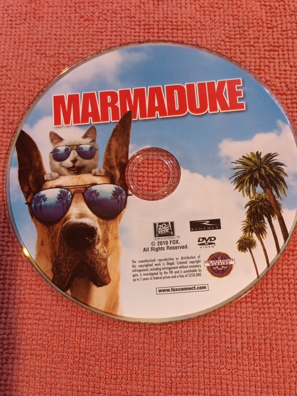 2/$8 Marmaduke Dog DVD *NO CASE*